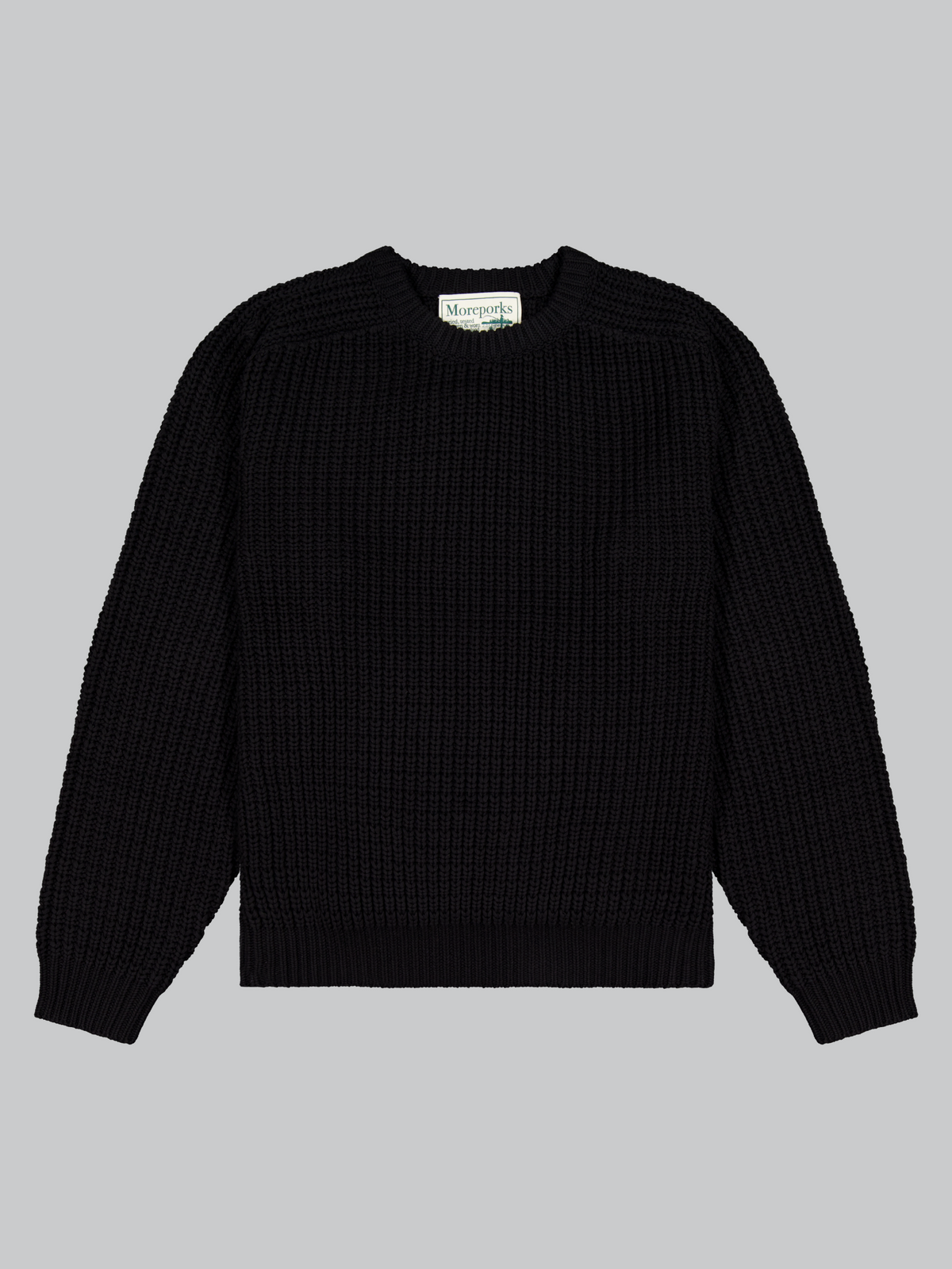 Fisherman Knit Sweater Black - Main Image