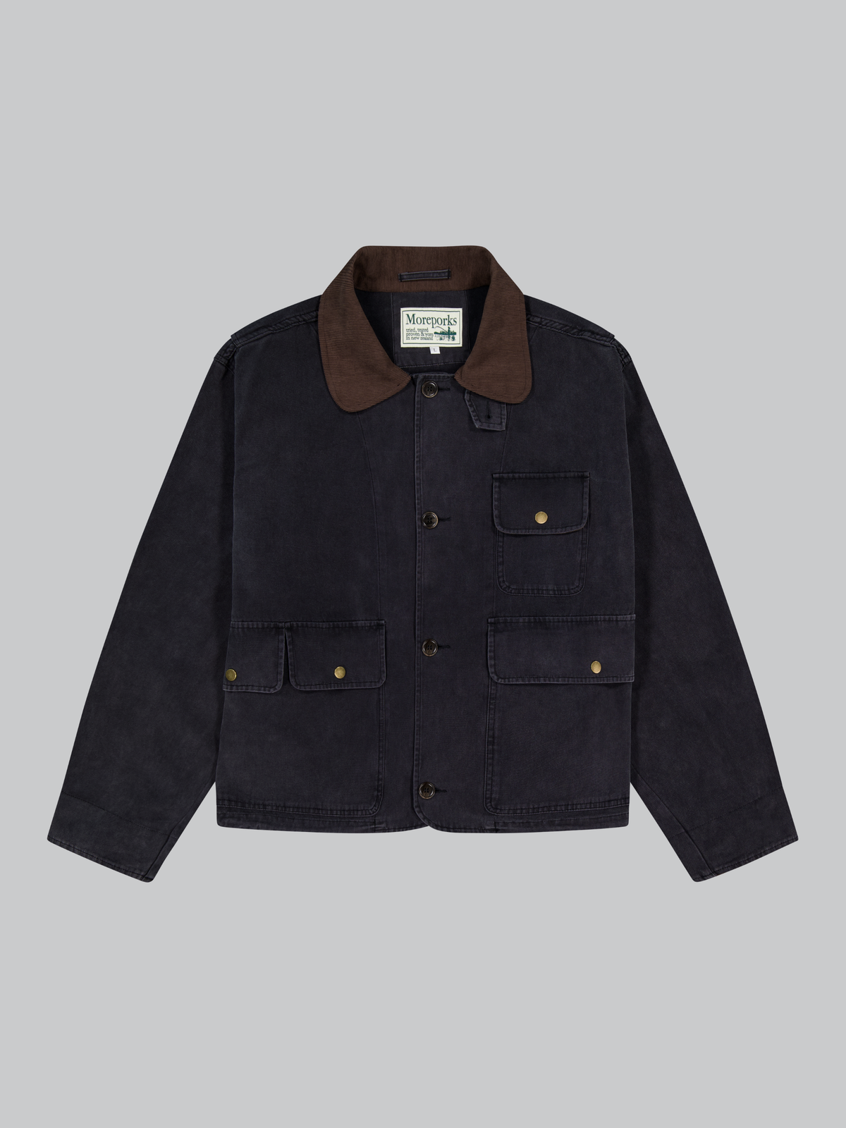 (新品) HUNTER MORI RUB HUNTING COAT Cropped Hunting Coat - Black | Moreporks