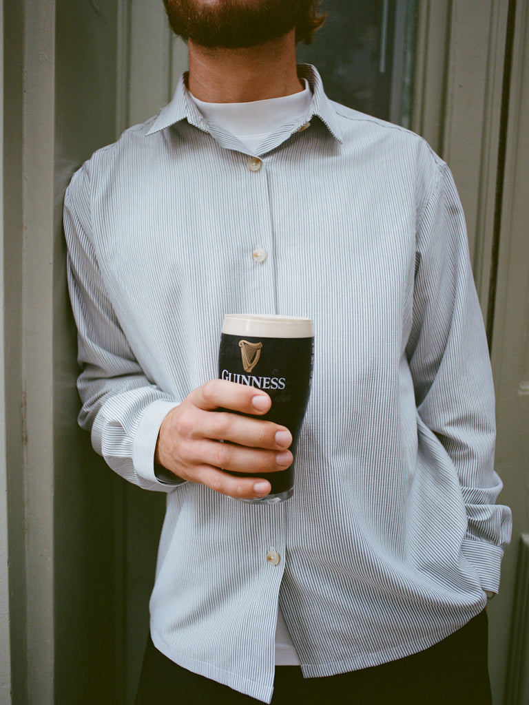 The Winston Shirt - Navy Stripe