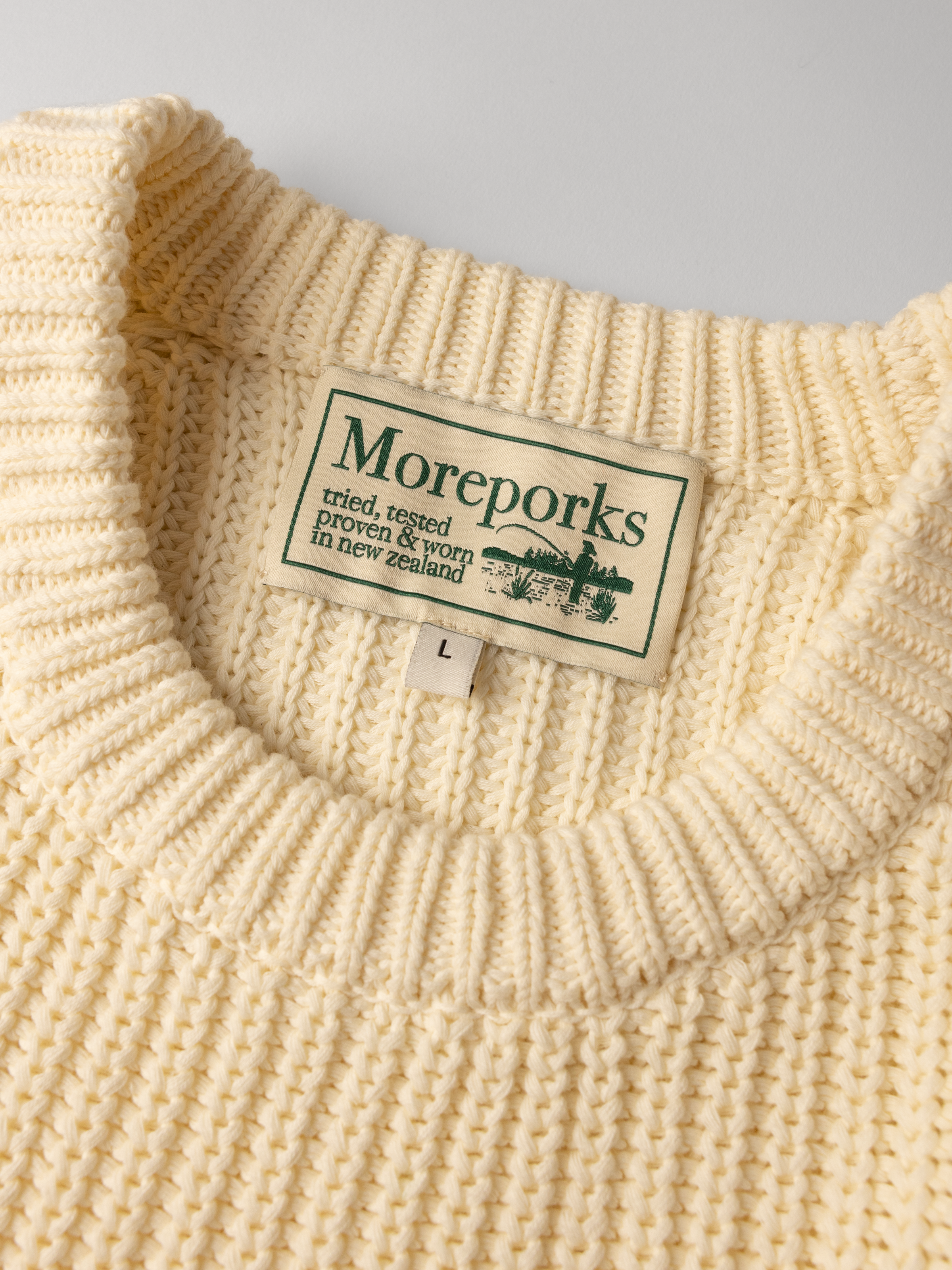 Fisherman Knit Sweater - Butterscotch | Moreporks