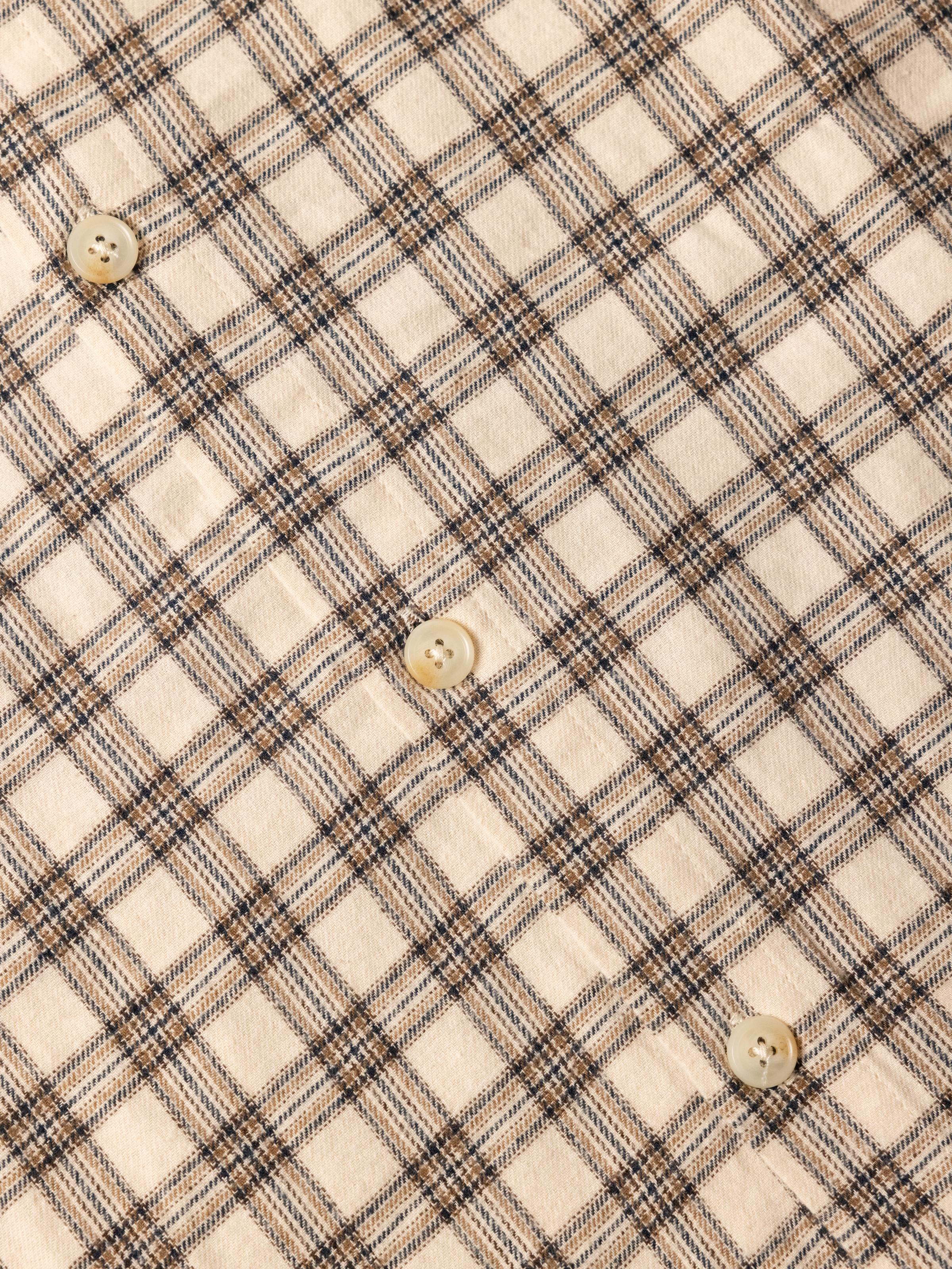 Flannel Shirt - Cream Check | Moreporks