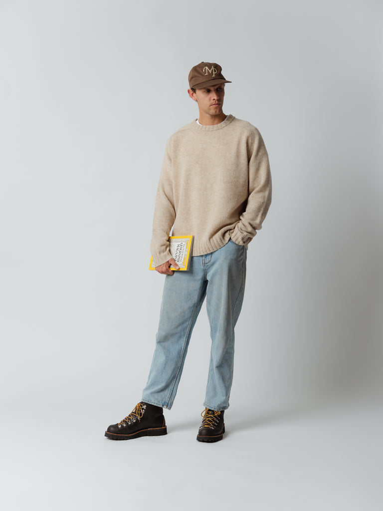 Woollen Knit Sweater - Pebble