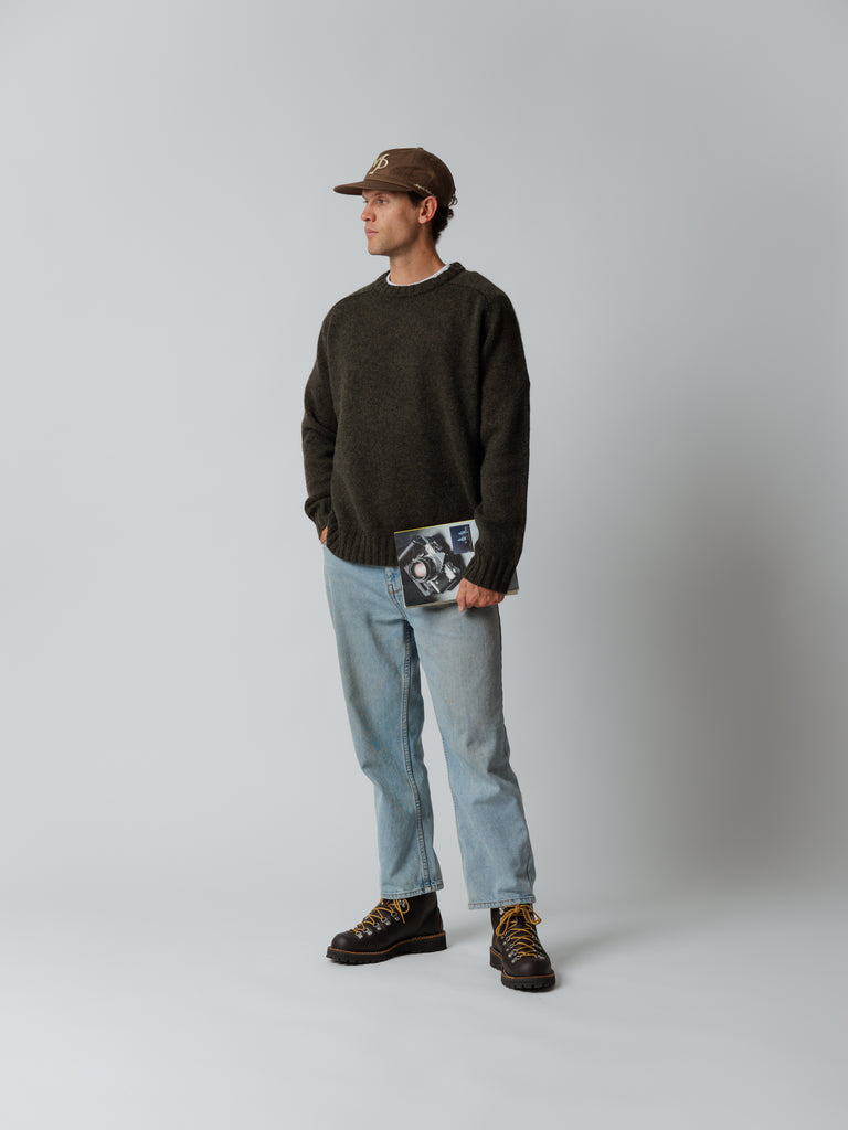 Woollen Knit Sweater - Forest