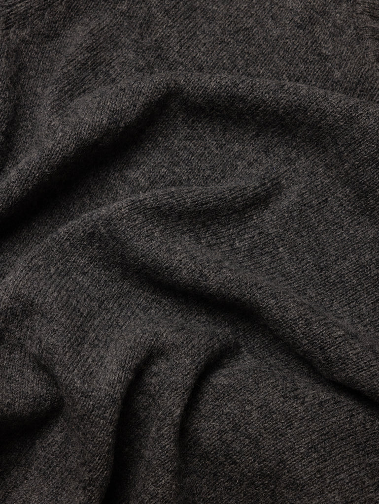 Woollen Knit Sweater - Charcoal