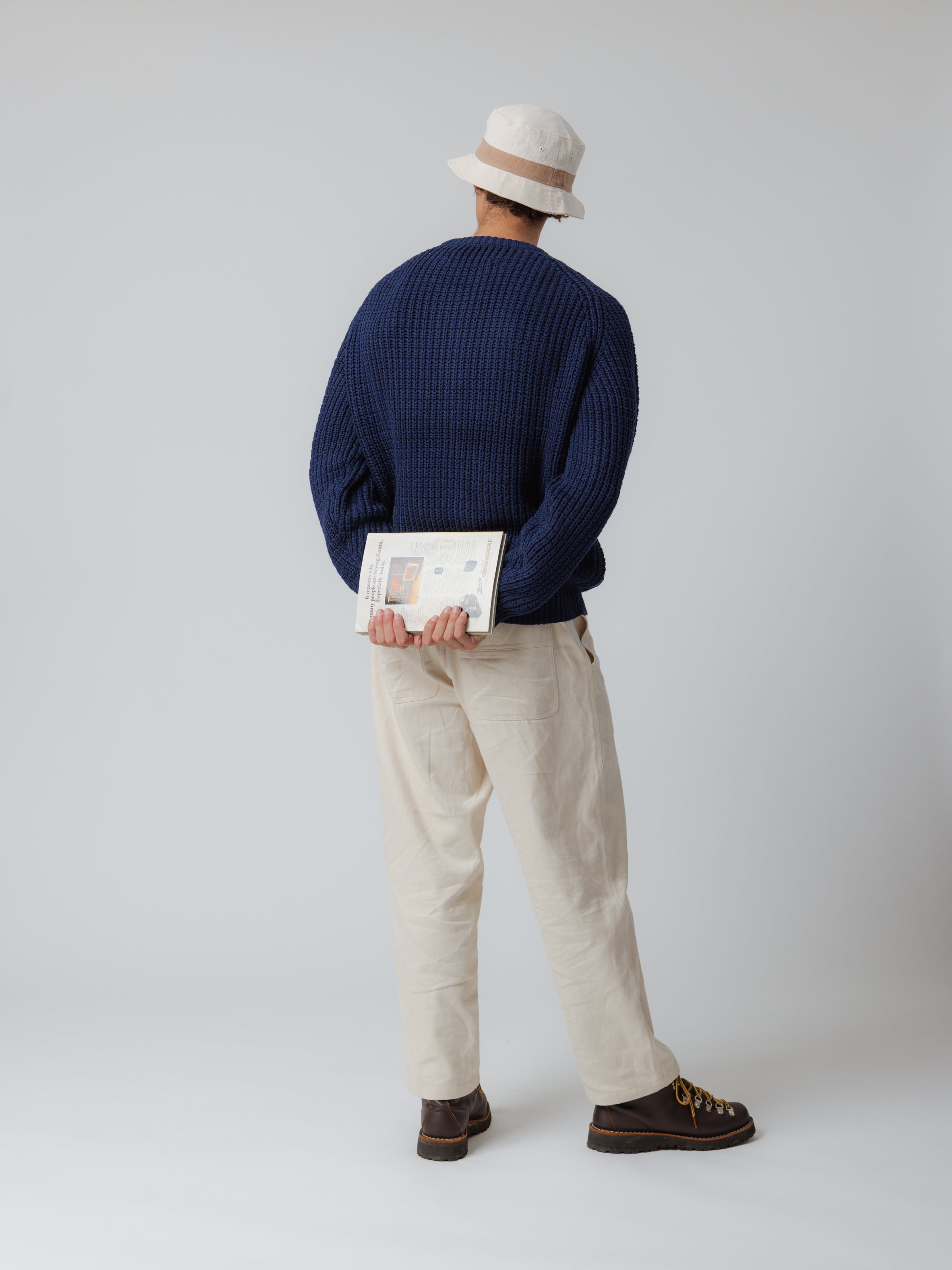 Fisherman Knit Sweater - Navy | Moreporks