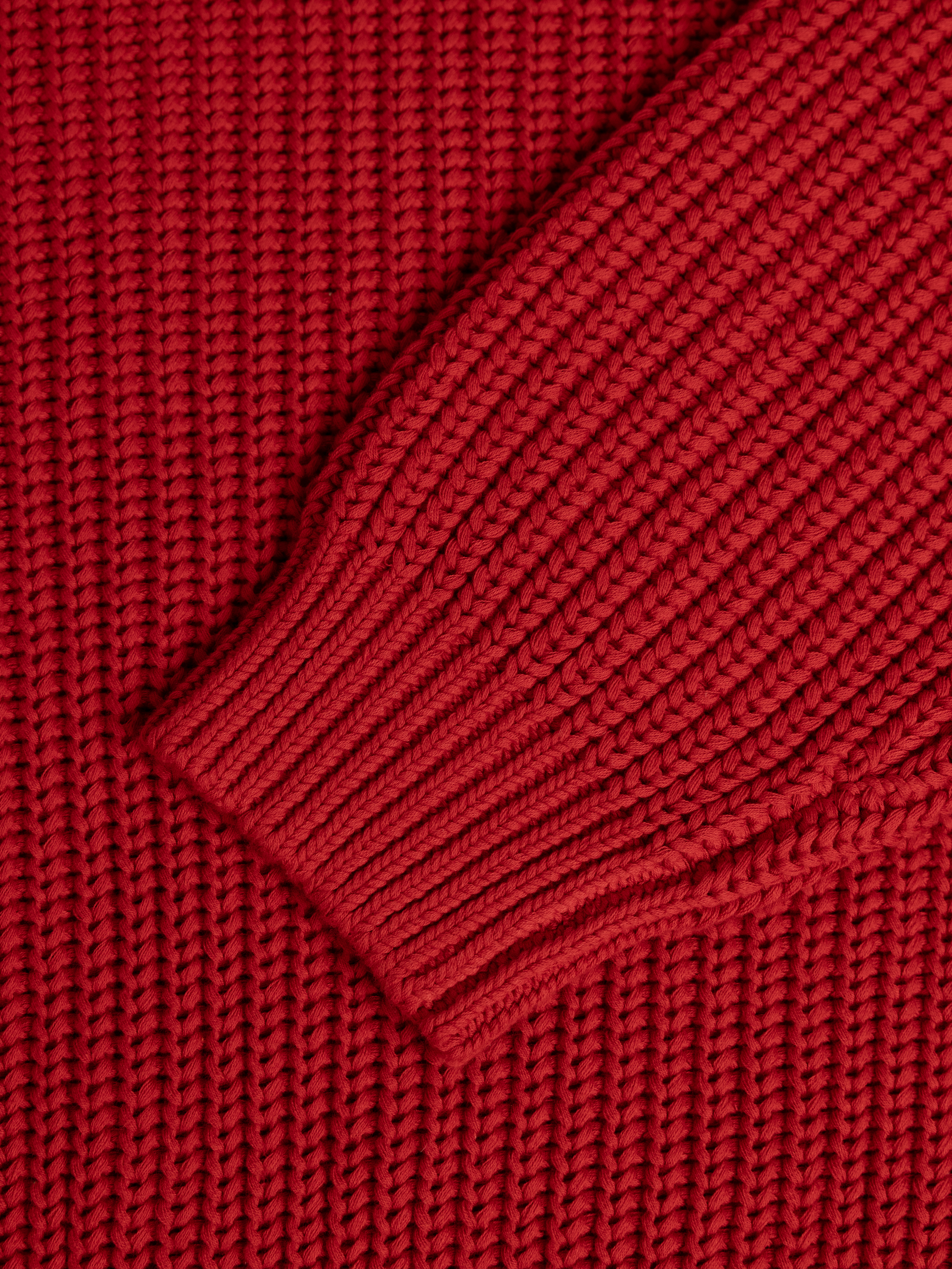 Fisherman Knit Sweater - Cherry | Moreporks