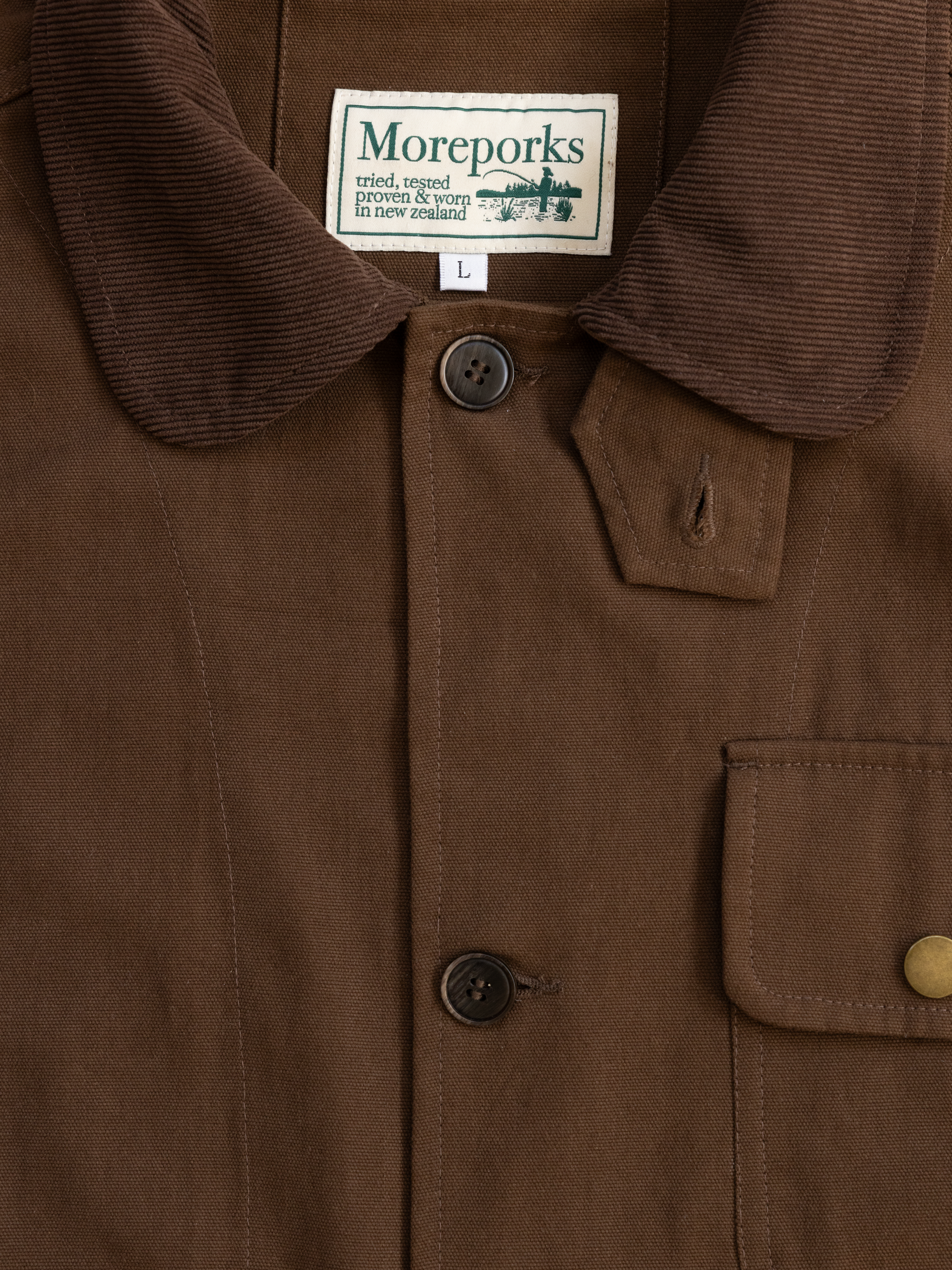 Cropped Hunting Coat - Brown | Moreporks