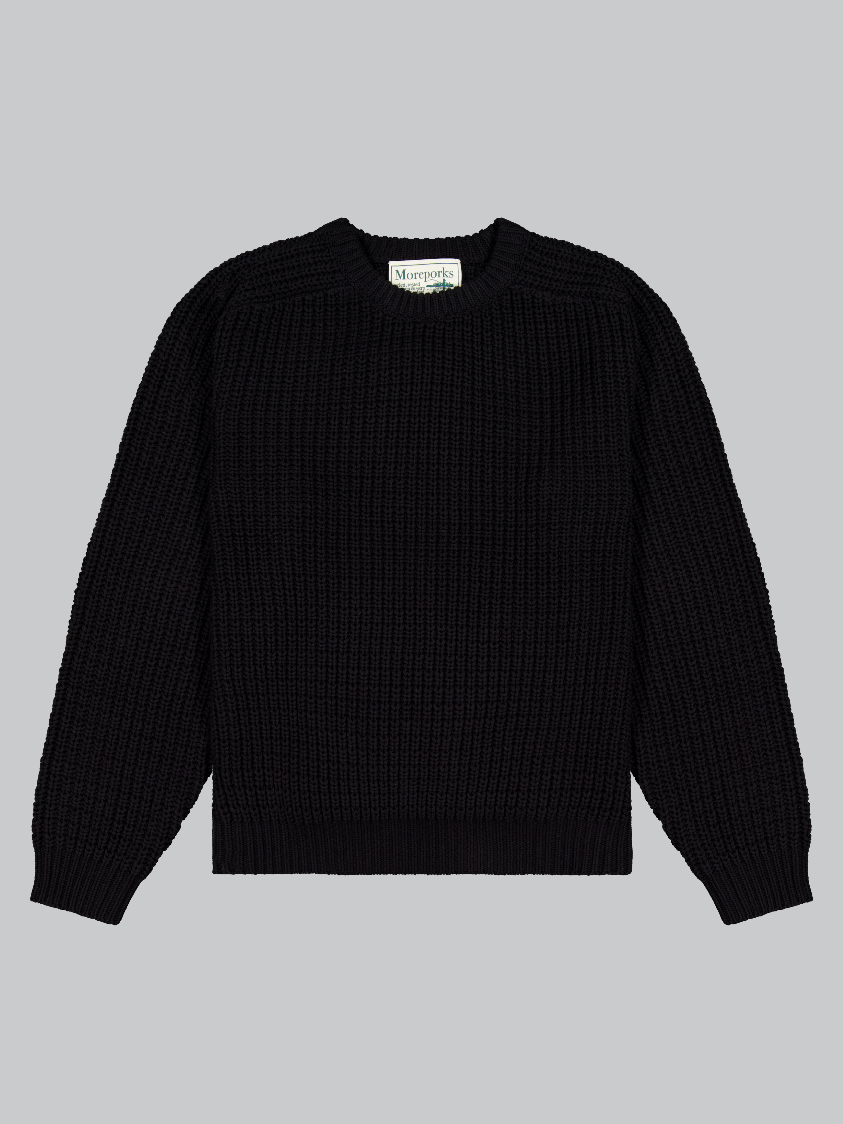 PORTER CLASSIC FISHER MAN KNIT BLACK XL 【公式通販】