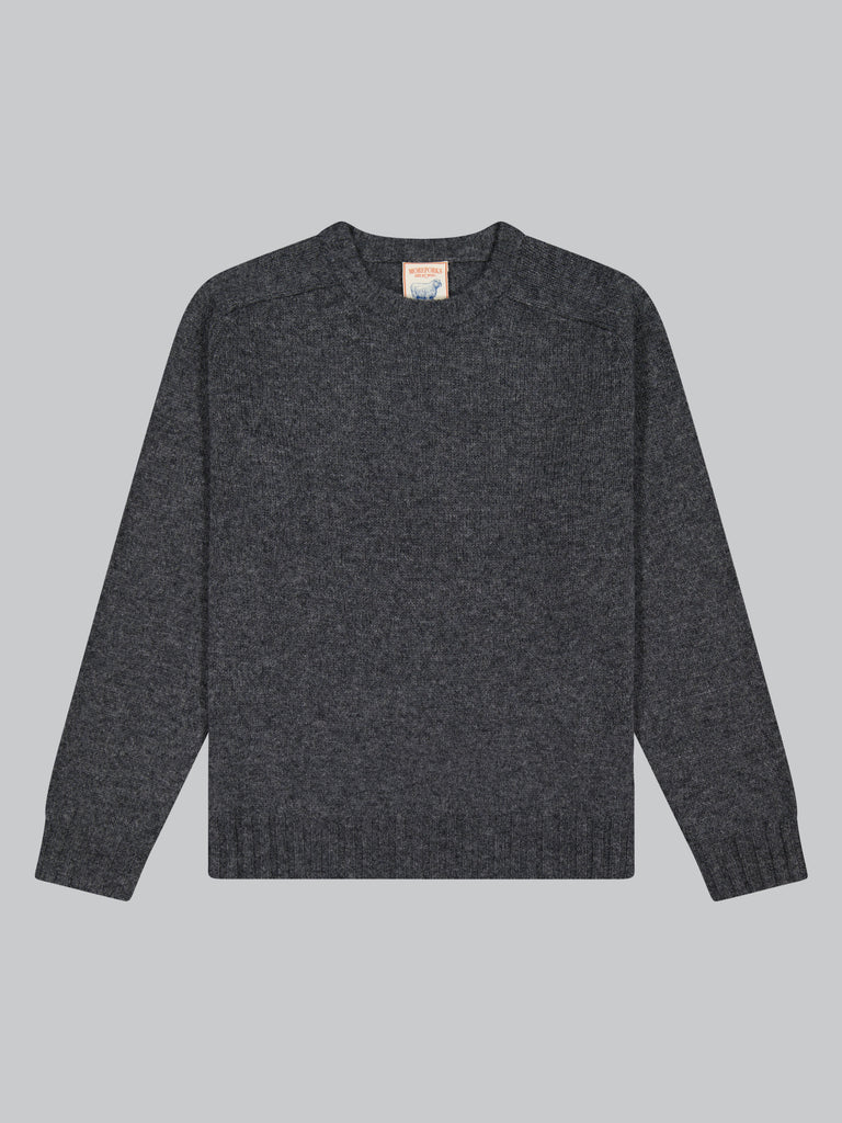 Woollen Knit Sweater - Charcoal