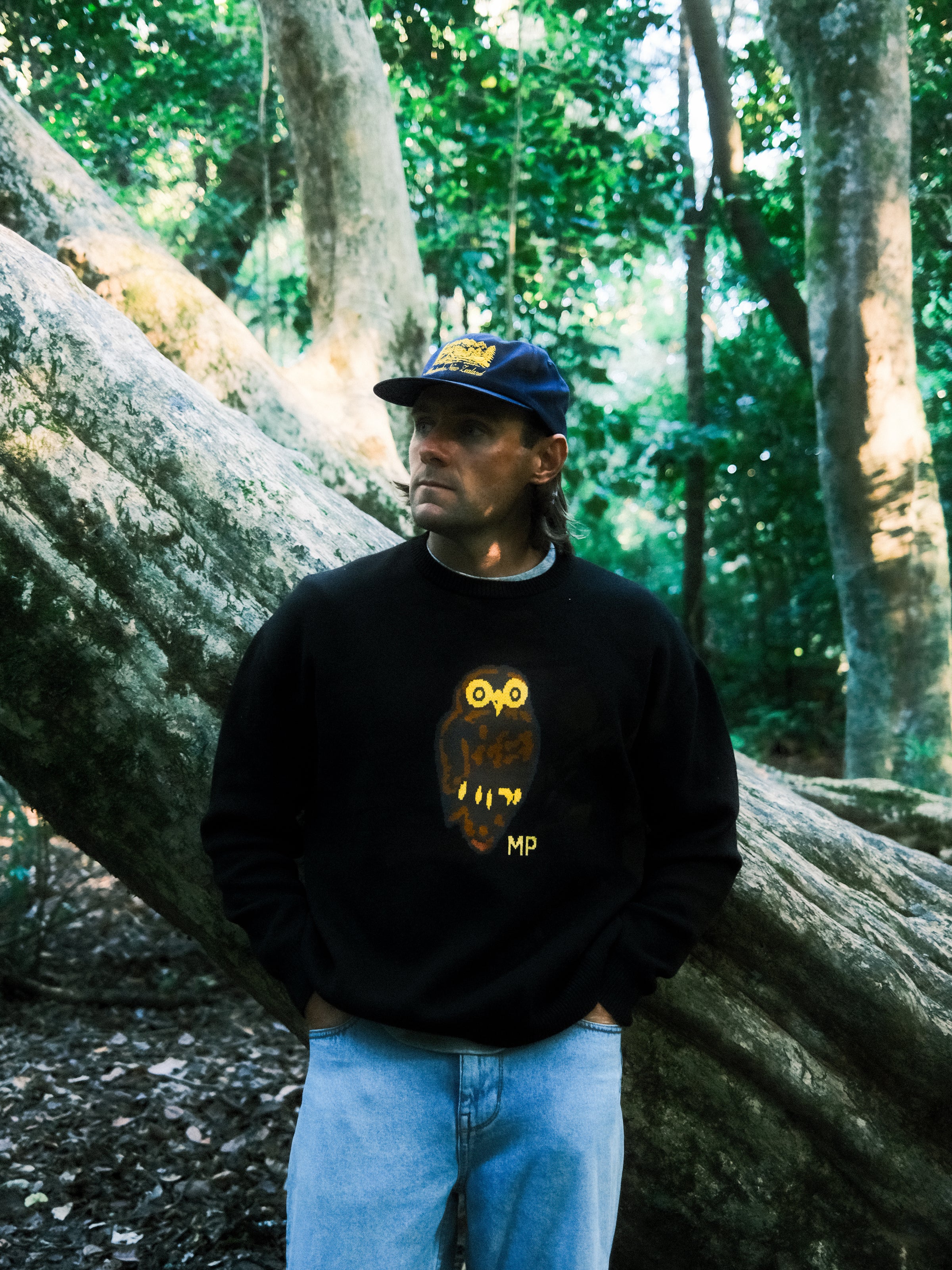 butcher products ニットポロ Owl Knit Sweater | Moreporks