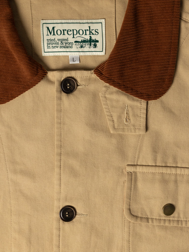 Cropped Hunting Coat - Khaki
