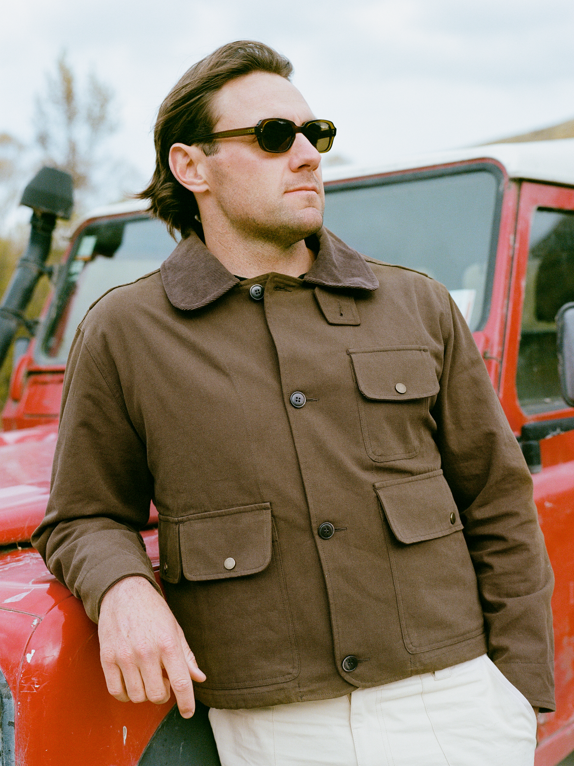 Cropped Hunting Coat - Brown | Moreporks