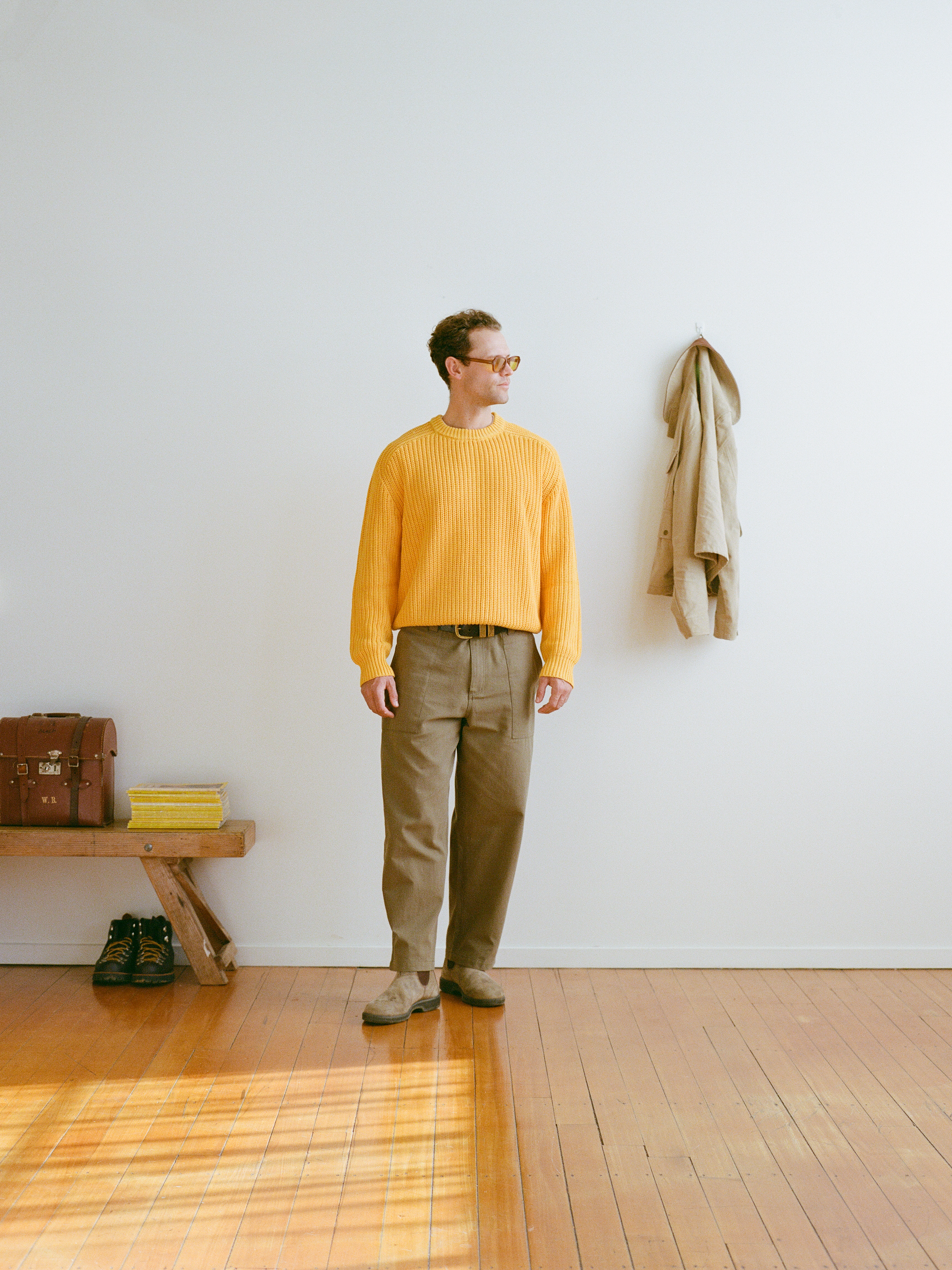 Fisherman Knit Sweater - Canary | Moreporks