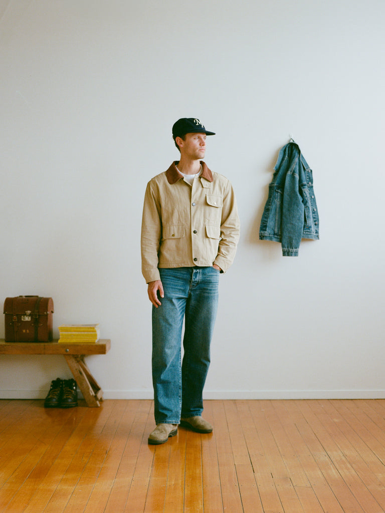 Cropped Hunting Coat - Khaki
